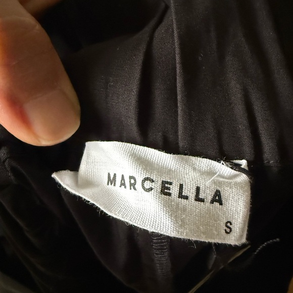 NWT Marcella NYC Raven Black Cotton Maxi Skirt W/Pockets - Picture 8 of 9